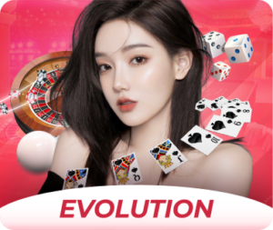 Evolution Gaming with pretty lady