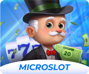 Microgaming slot game featuring the iconic Monopoly symbol for a thrilling gaming experience
